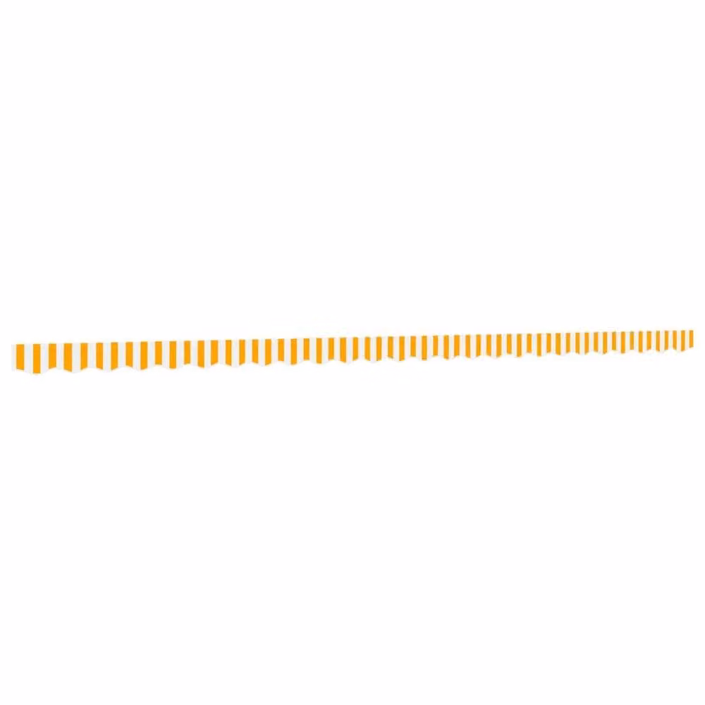 Berkfield Home Replacement Awning Valance Fabric in Yellow and White Stripe, 6 m
