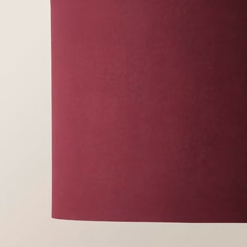 ValueLights Reni Plum Fabric Drum Ceiling Lamp Shade with Bulb, Diameter: 35 cm – 4