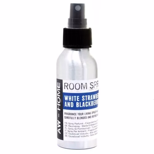Ancient Wisdom White Strawberry and Blackberry Room Spray, 100ml, Silver
