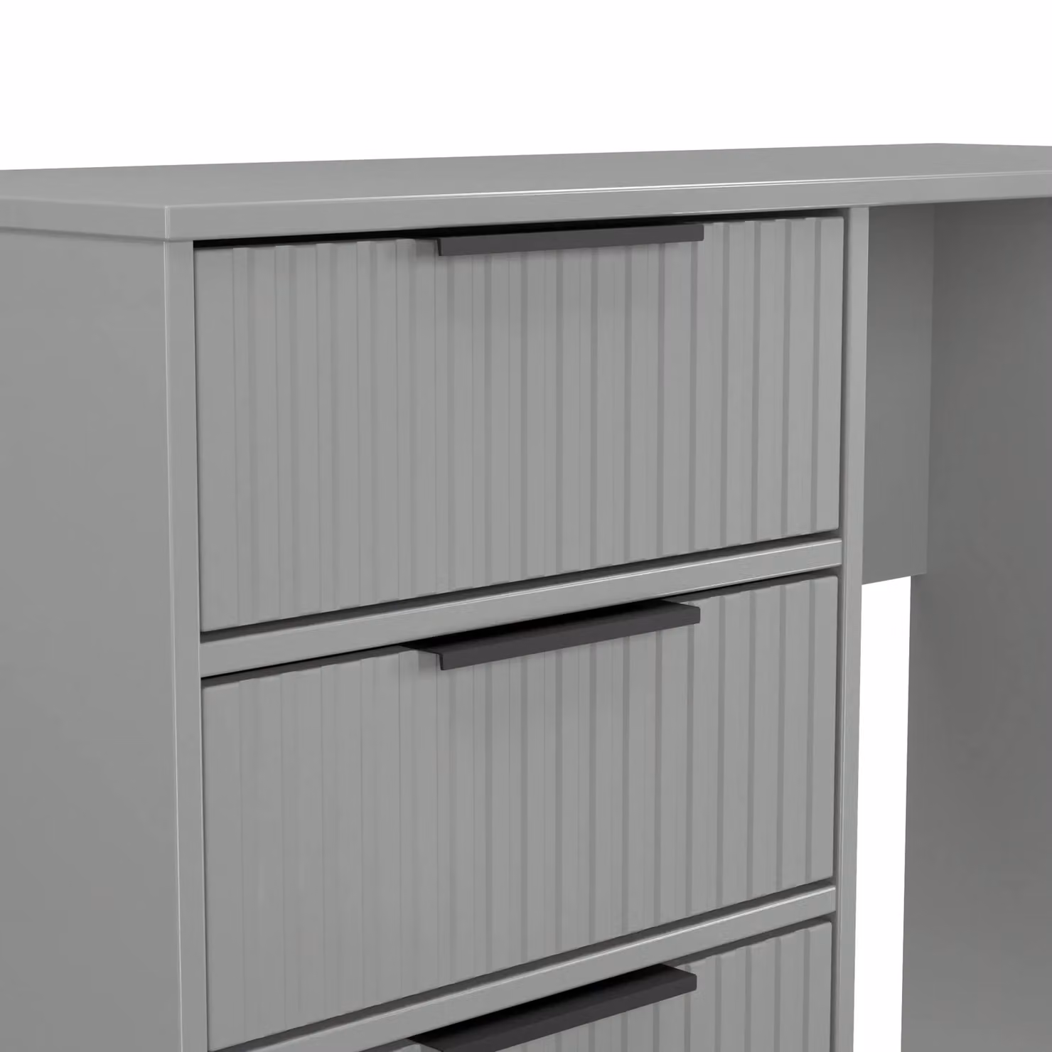 Ready Assembled 2 U Menai 4 Drawer Vanity in Dark Grey – 3
