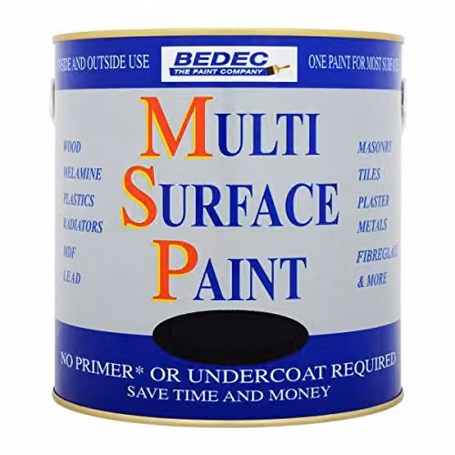 Bedec Multi Surface Paint Matt Black 5 l