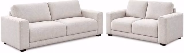 Furnishings For Less UK Melrose 3 + 2 Seater Sofa Suite in Beige Woven Fabric – 1