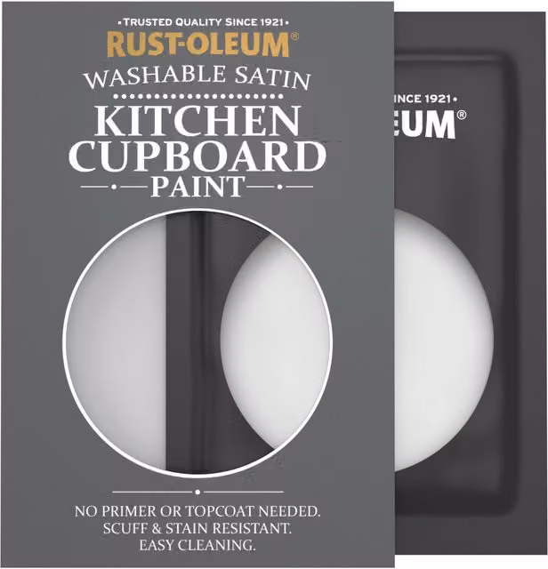 Rust-Oleum Kitchen Cupboard Satin Finish Tester Sachet, Library Grey, 10ml