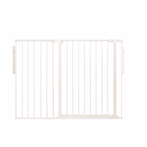 Safetots Premium Extra Tall Room Divider with Swing Door, White, Width: 128 cm, Height: 105 cm – 1