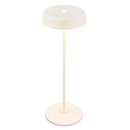 Briloner Rechargeable LED Table Lamp, Dimmable Touch Control, IP44 Waterproof, Warm White, White, W/D/H: 13 x 13 x 36.5 cm – 1