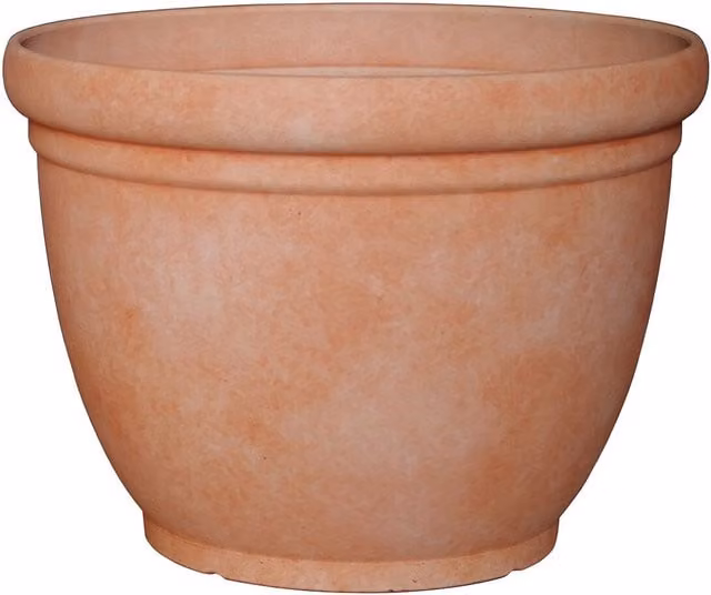 Bell Terracotta Ornamental Garden Planter in Brown and Orange Plastic