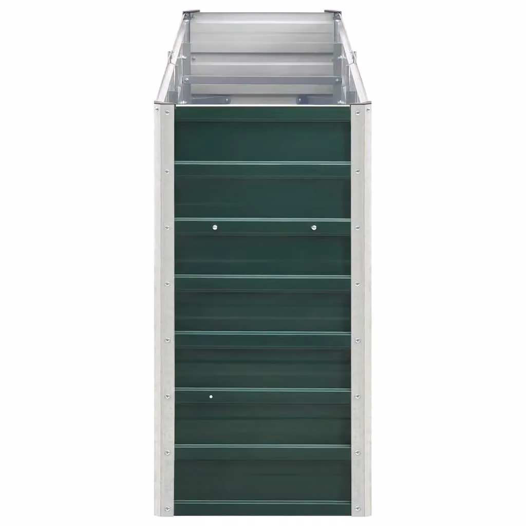 Berkfield Home Garden Galvanised Steel Raised Bed in Green, W/D/H: 240 x 40 x 77 cm – 3