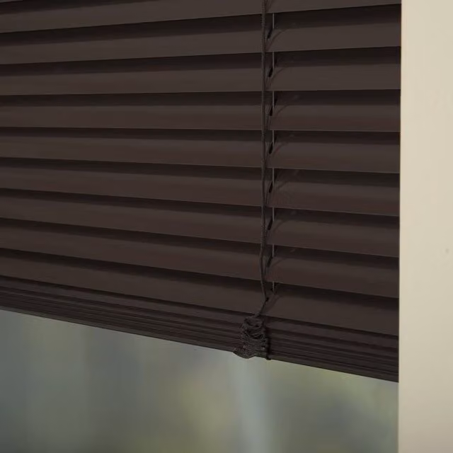 Premier Made To Measure 25mm Aluminium Venetian Blind in Mocca Brown