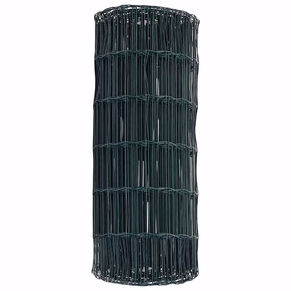 Berkfield Home Euro Fence Green PVC Coated Steel Fencing 0.8 x 25 m – 5