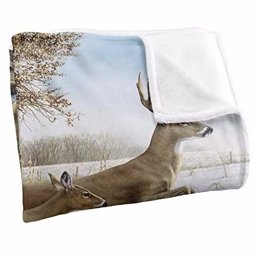Wild Wings Breaking Cover 2 Silky Touch Super Soft White Fleece Throw Blanket W/D/H: 152 x 127 cm – 2