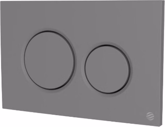 Thomas Dudley Dudley Drift Dualflush Pneumatic Flush Plate in Matt Grey Soft Touch