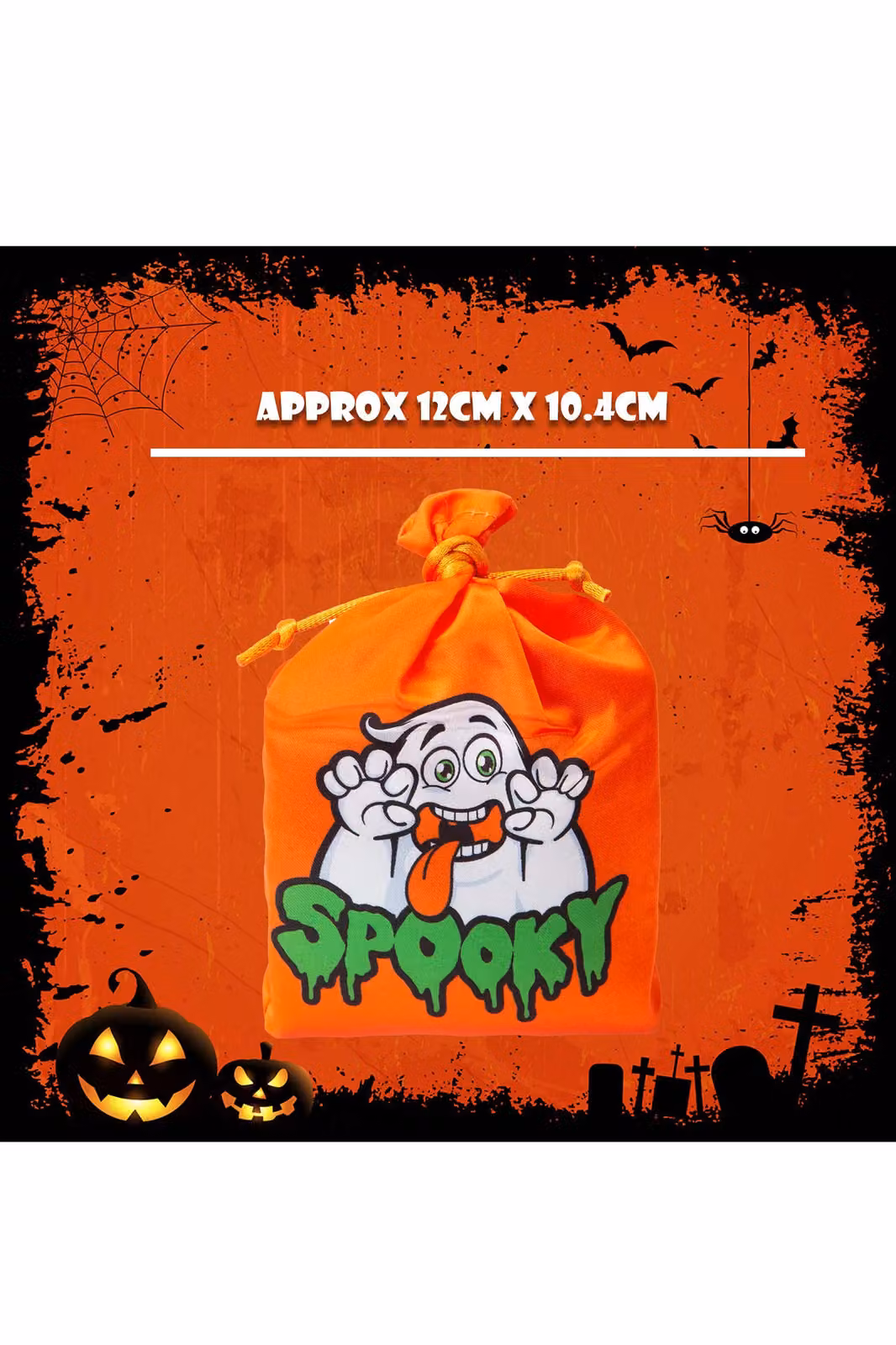 VFM e-Store Halloween Trick or Treat Bag with Creepy Sounds in Orange and Purple – 2