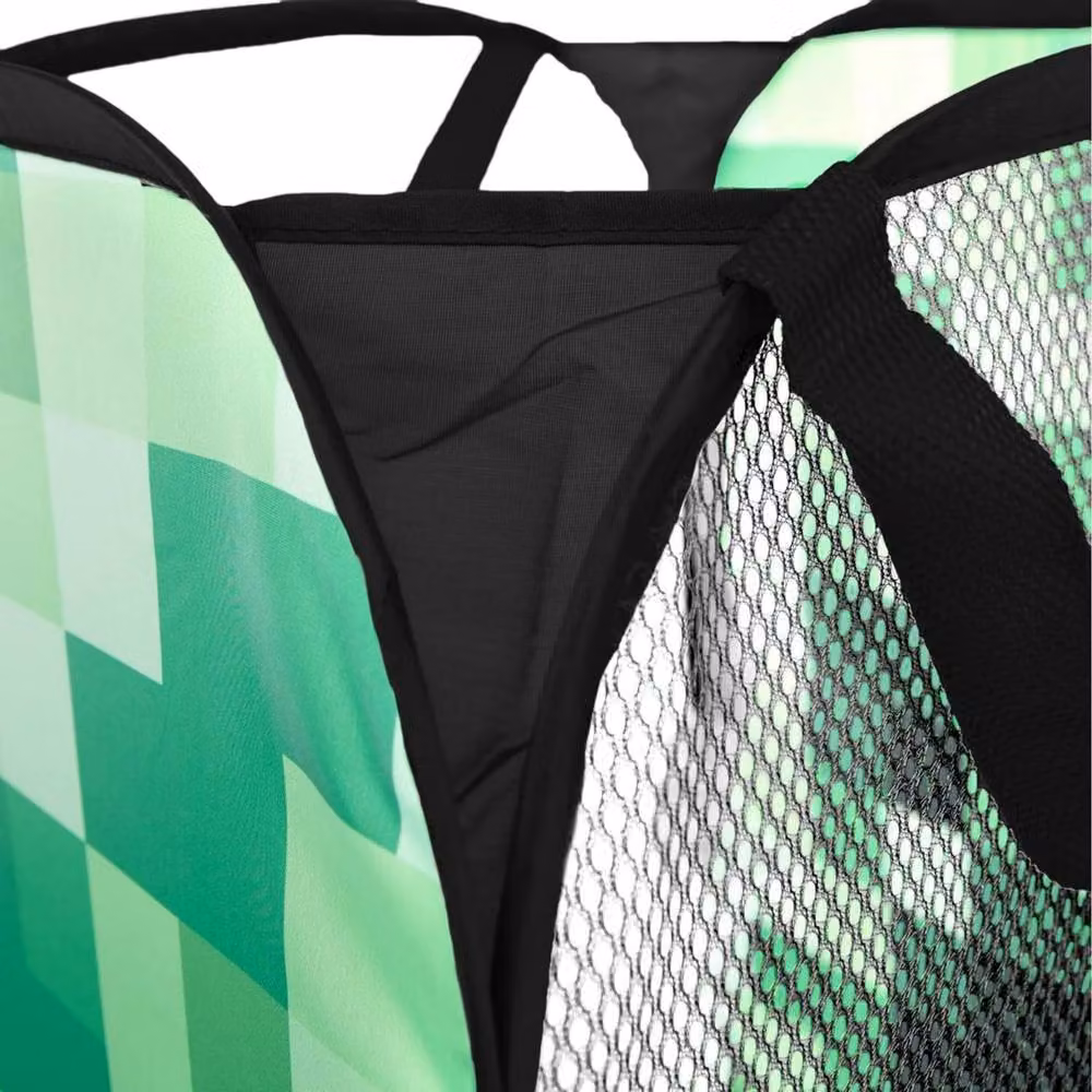 Minecraft Creeper 80L Collapsible Fabric Laundry Bin in Green with Handles – 3