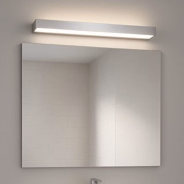 CGC Lighting Amber LED Chrome IP44 Bathroom Over Mirror Wall Light 9W