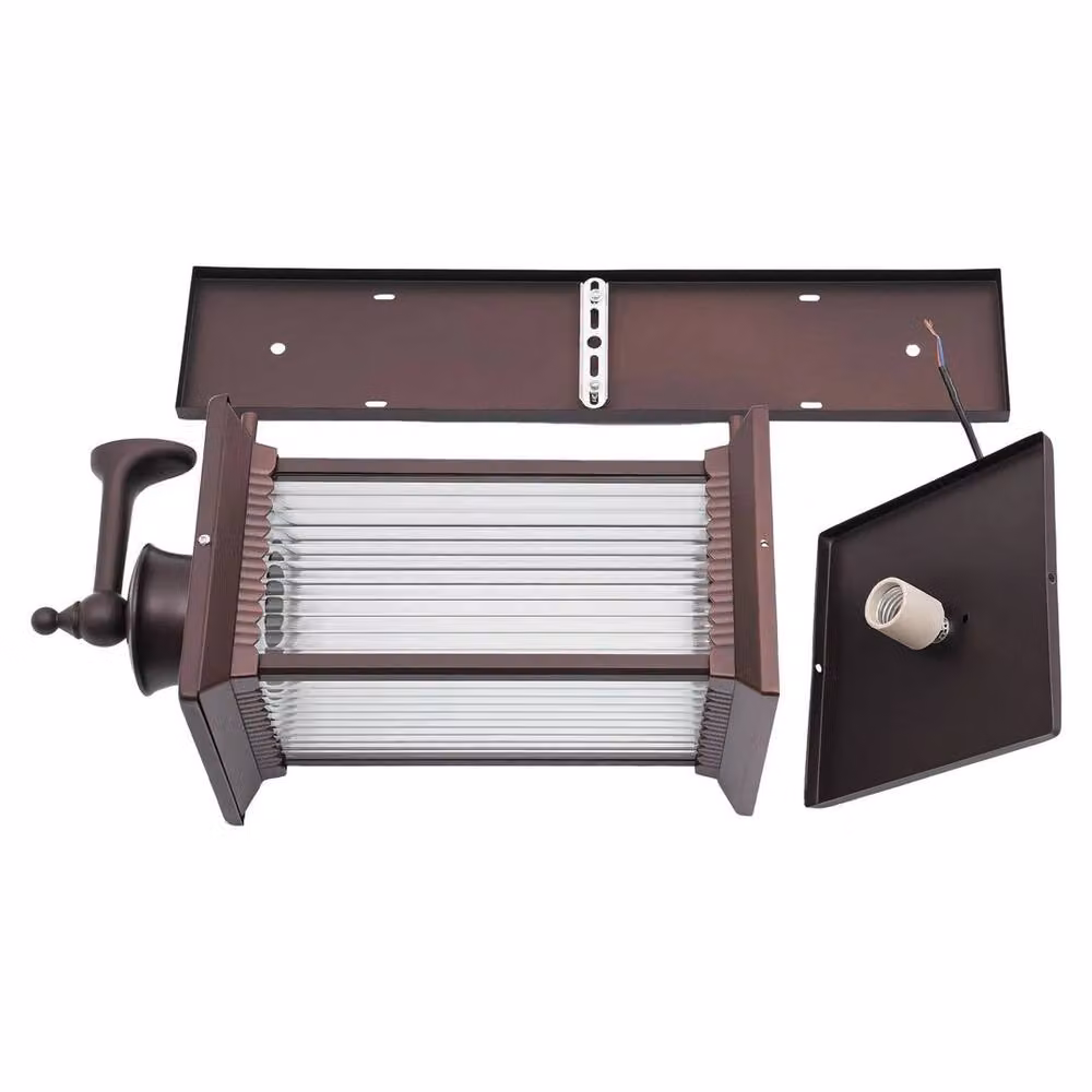 Kelvenix Traditional Vintage Retro Style Outdoor Wall Light in Brown – 4