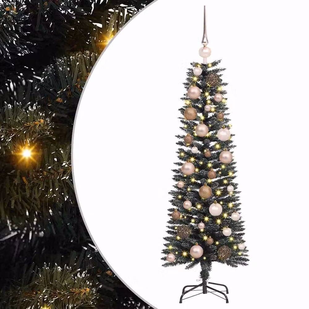 Berkfield Home Elegant Green Tabletop Artificial Christmas Tree with Stand, H 120 x W 40.5 x D 40.5 cm – 3