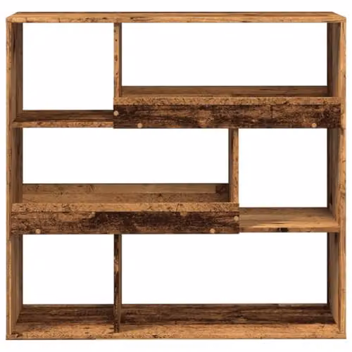 vidaXL Book Cabinet and Room Divider in Old Wood Brown, W/D/H: 100 x 33 x 94.5 cm – 4