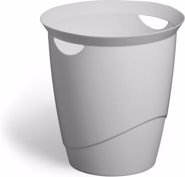 Durable Eco-Friendly Plastic Waste Bin, 16 Litre, Grey