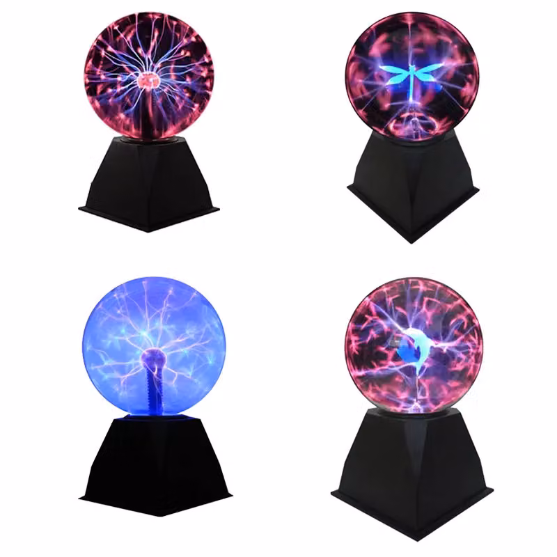 Leaper 4 Inch Sound Sensitive Static Ball Plasma Magic Night Lamp in Black – 2
