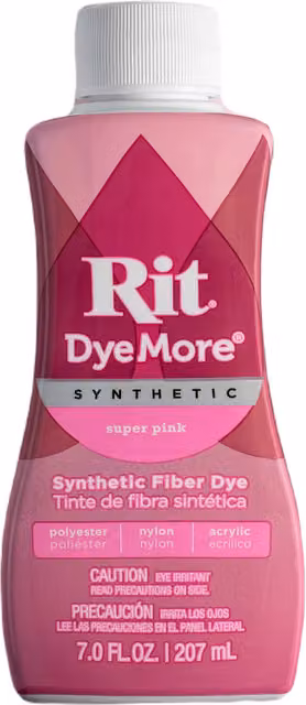 Rit DyeMore Liquid Dye for Synthetics, Super Pink, 236 ml
