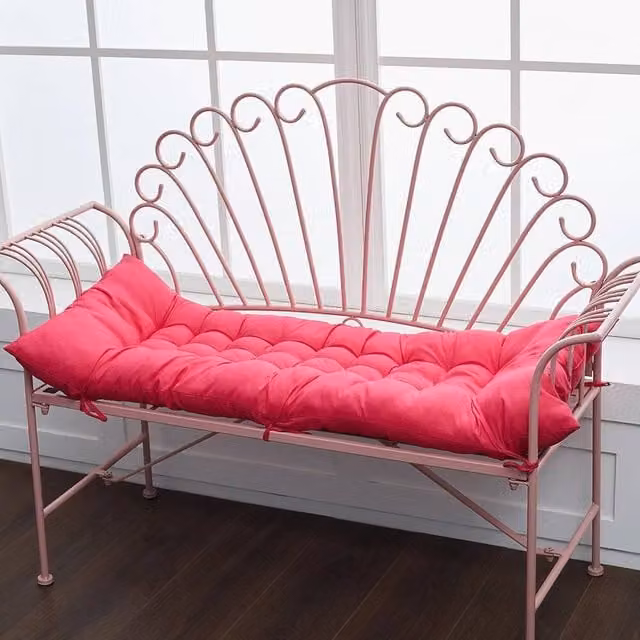 SPETLEK 2 Seater Garden Swing Seat Pad in Pink, W/D/H: 110 x 40 x 8 cm