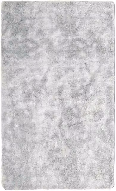 Berkfield Home NAVARRA Shaggy High Pile Rug, Silver Grey, W: 60 cm x L: 100 cm – 1