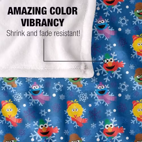 LOGOVISION Blue Multicolour Geometric Snowflake Pattern Super Soft Fleece Blanket – 4