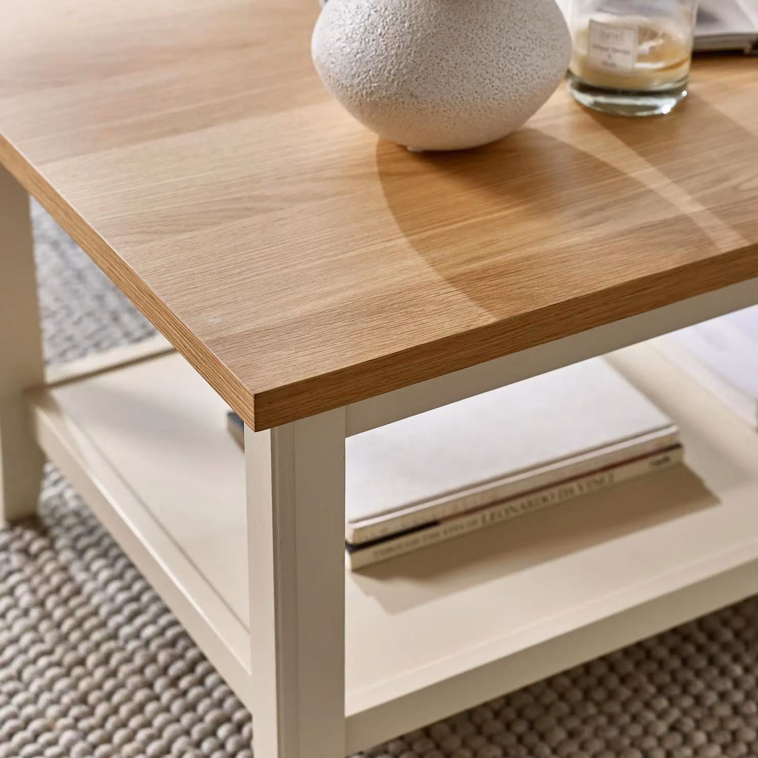 FurnitureboxUK Eden Rectangular Solid Wood Coffee Table in Light Oak – 2