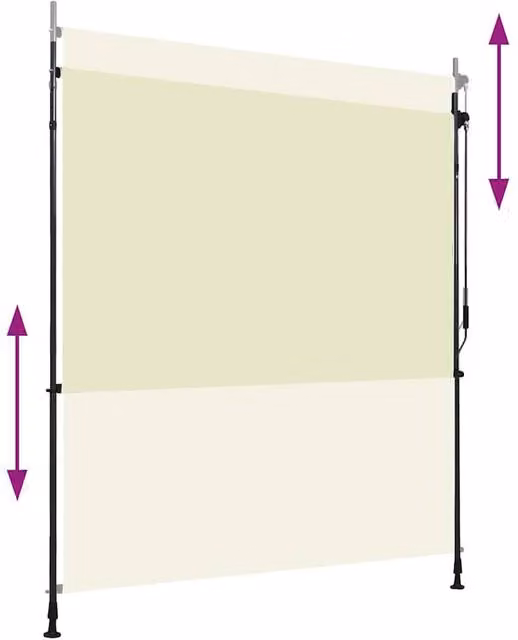 Berkfield Home Outdoor Roller Blind in Beige, W/H: 200 x 270 cm – 1