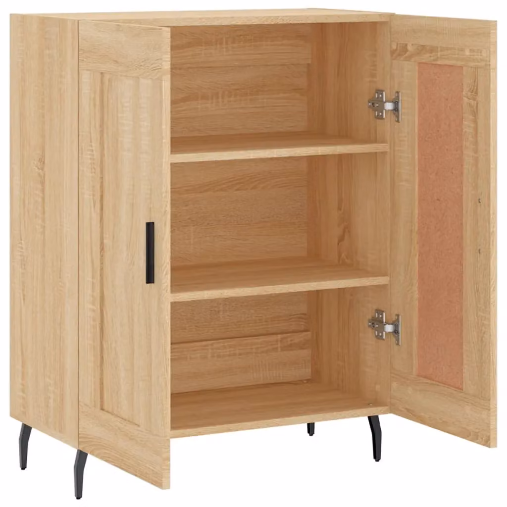Berkfield Home Sonoma Oak Sideboard in Brown, W/D/H: 69.5 x 34 x 90 cm – 3