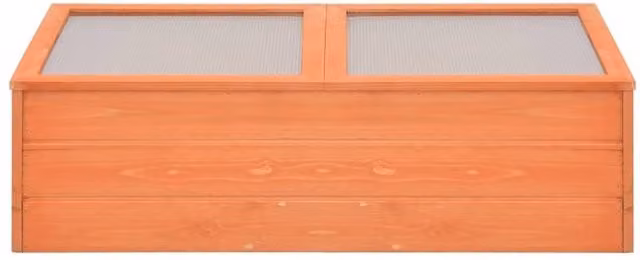 Berkfield Home Wooden Freestanding Greenhouse in Brown, W/D/H: 100 x 50 x 34 cm – 1