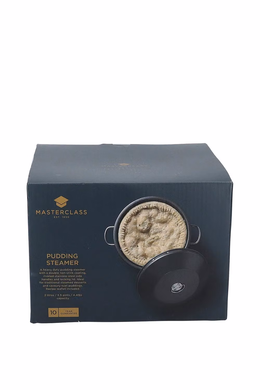 MasterClass Non-Stick Pudding Steamer, 2 Litre, Grey – 5