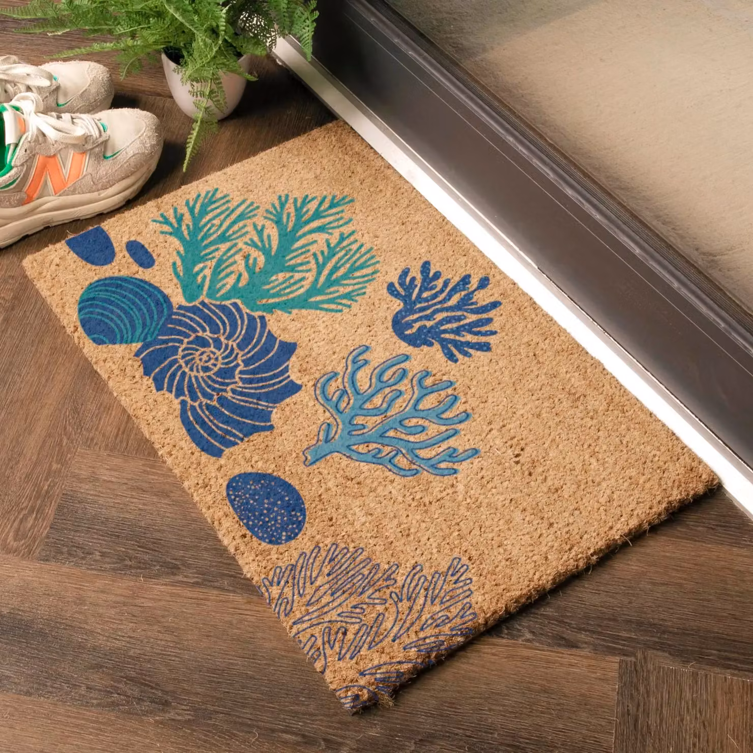 Artsy Mats Coral & Shells Doormat in Brown, W/D: 60 x 40 cm – 2