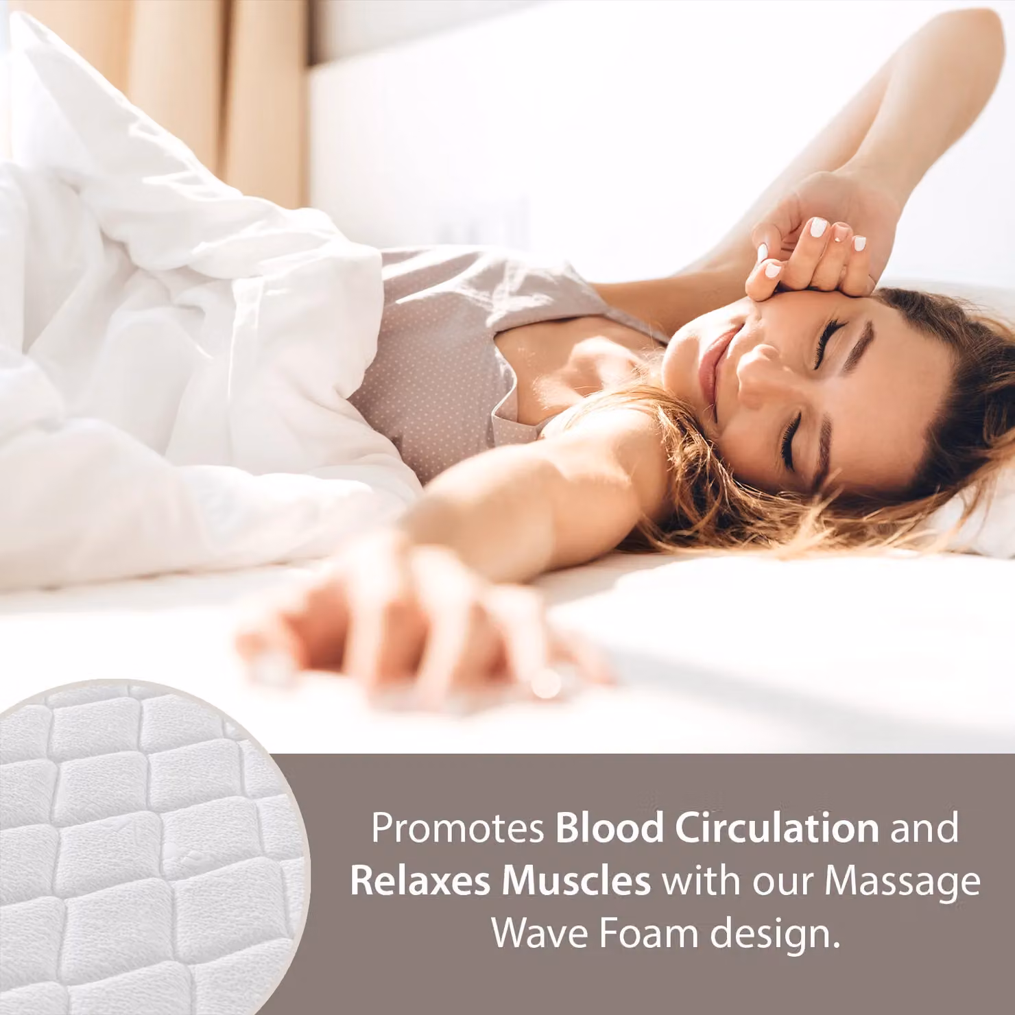 Limoge Cloud Medium Pocket Sprung Mattress in White, Single, W/D/H: 90 x 190 x 27 cm – 7