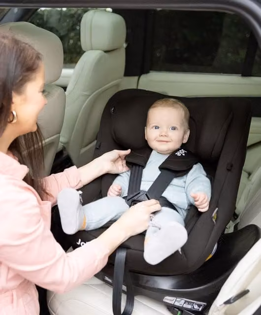 Joie I-Pivot 360 Rotating Car Seat with Isofix Base, Grey and Black
