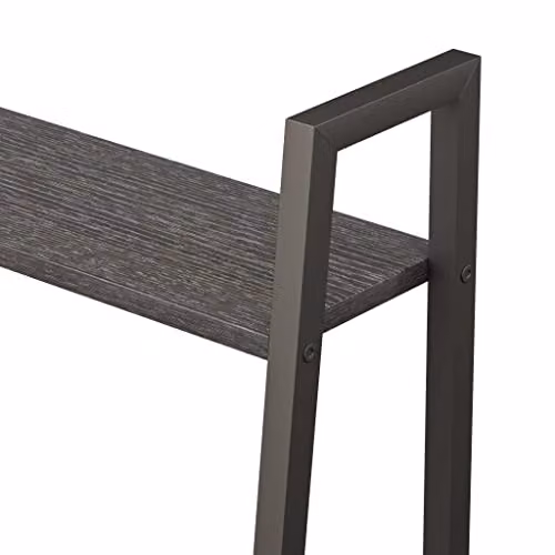 vidaXL 4-Tier Standing Shelf in Black, W/D/H: 56 x 35 x 140 cm – 4