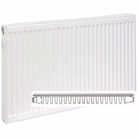 Prorad Type 11 Single Convector Radiator, White, W: 50 cm, H: 140 cm