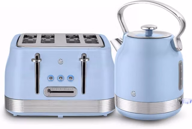 Swan Retro Kitchen Bundle in Blue
