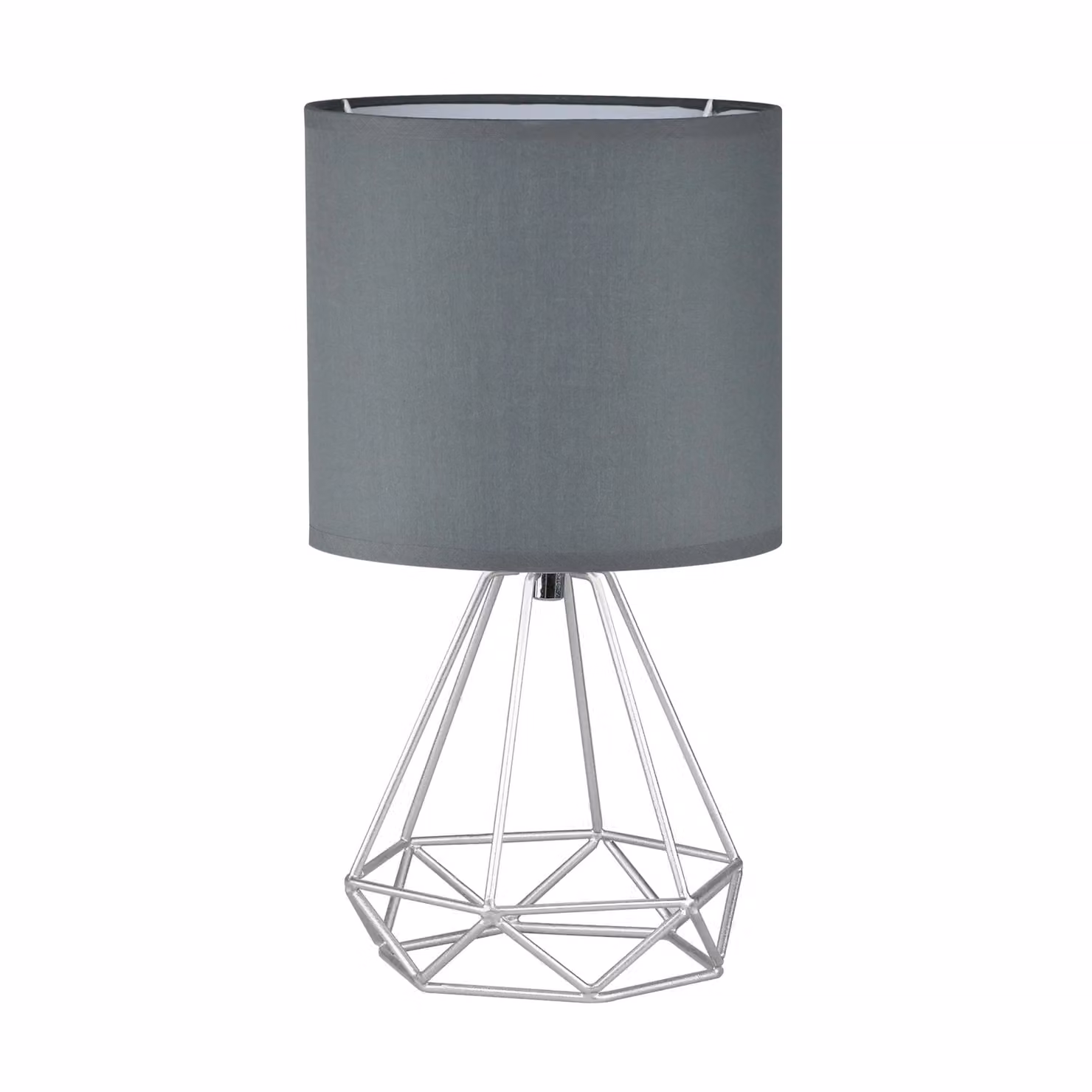 First Choice Lighting Christie Silver Geometric LED Table Lamp – 2