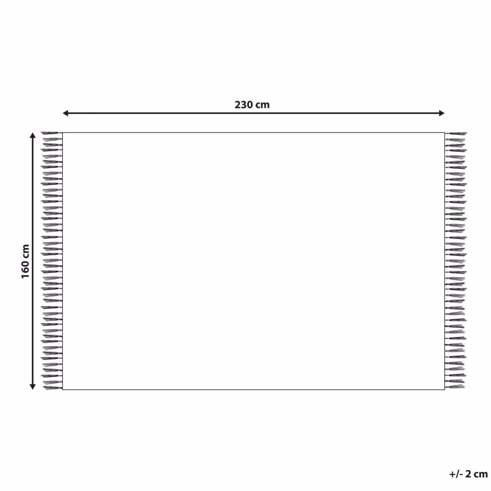 Wyld and Coco Beige Striped Braided Jute and Cotton Rectangular Rug W: 160 cm, L: 230 cm – 2