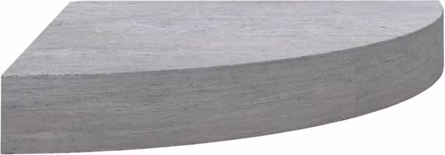 Berkfield Home Wall Mounted Corner Shelf in Concrete Grey, W/D/H: 35 x 35 x 3.8 cm – 1