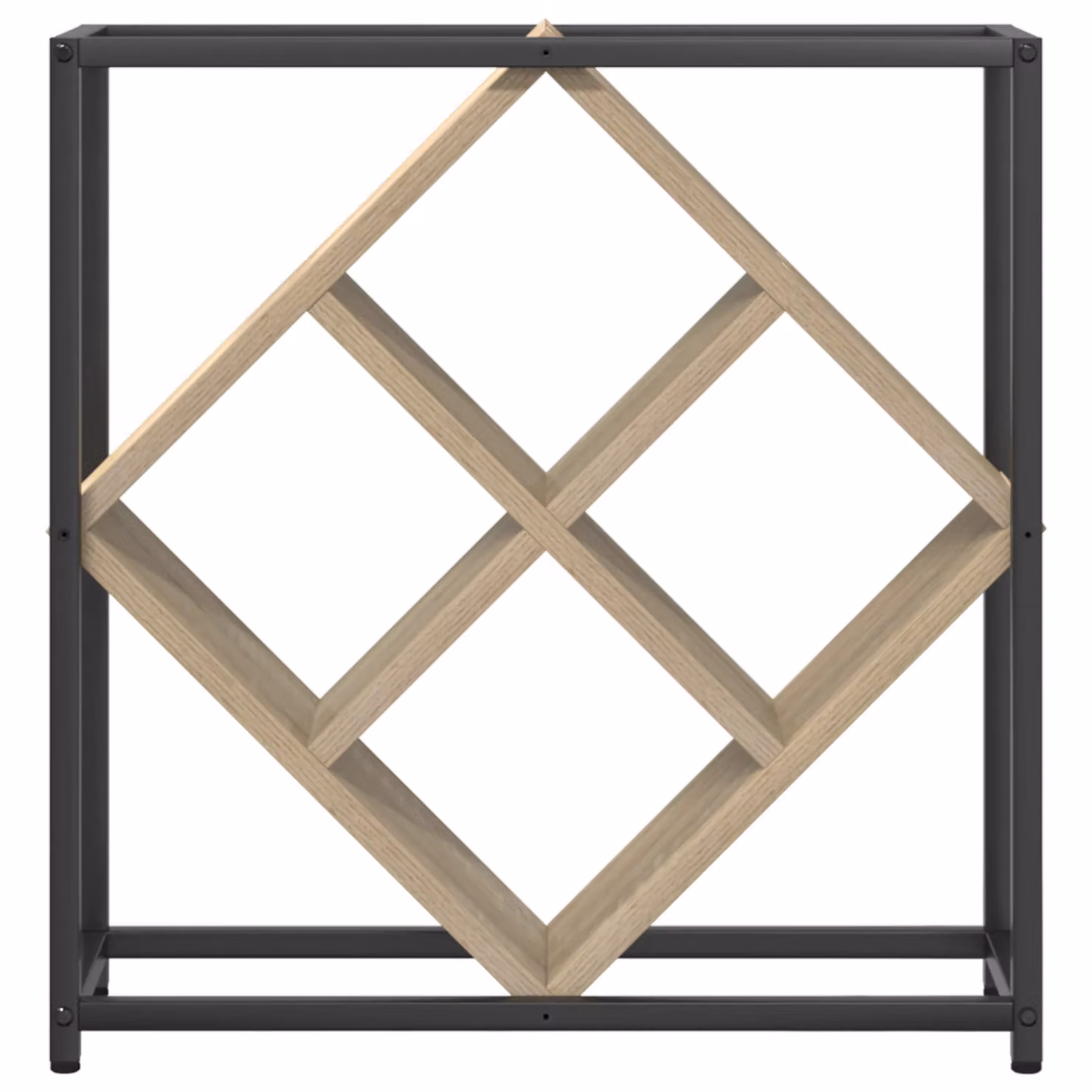 Berkfield Home Sonoma Oak Wine Rack in Brown, W: 51 cm, D: 18.5 cm, H: 52.5 cm – 3