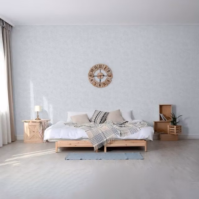 SK Filson Tempus Leaves Wallpaper in Grey