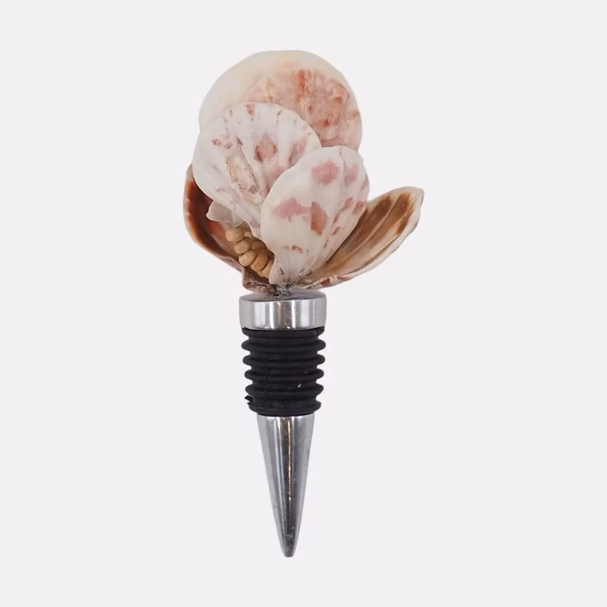 Studio Noticed Shells Bottle Stopper in Multicolour Cast Aluminium