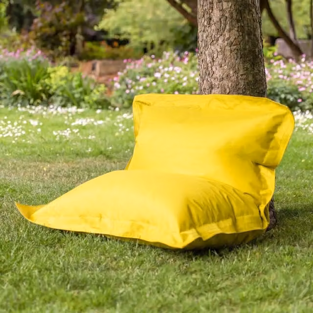 ICON Kids Yellow Bean Bag with Removable Water Repellent Cover and EPS Polystyrene Filling – 4