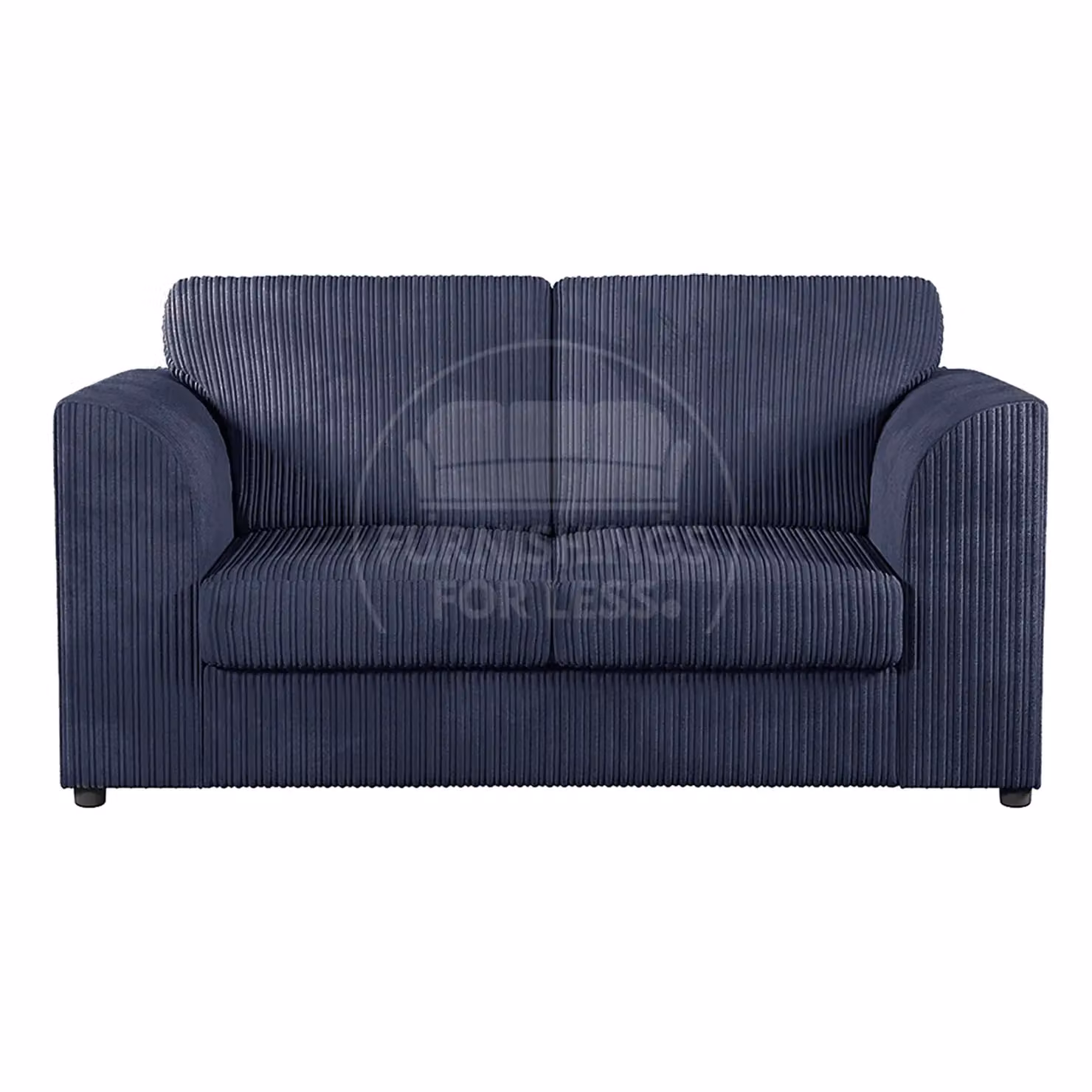 Furnishings For Less UK Luxor 3 Piece Sofa Suite in Navy Blue Jumbo Cord Fabric – 2
