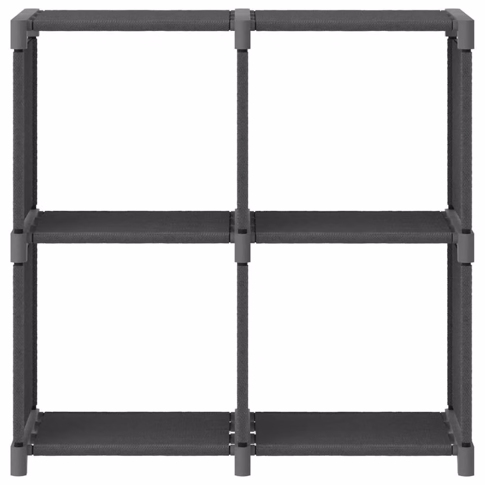 Berkfield Home Modern 4-Cube Display Shelf, Grey, W: 69 cm, D: 30 cm, H: 72.5 cm – 3