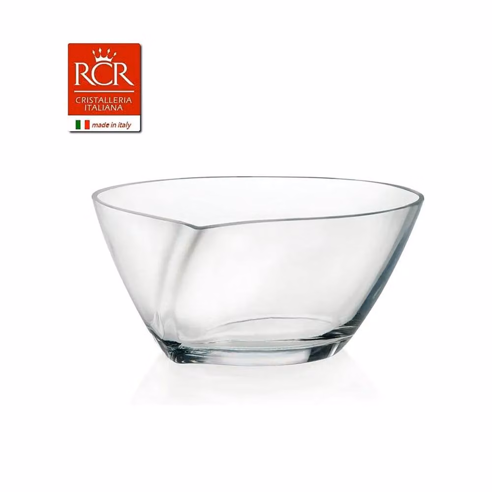 RCR Crystal Happy Dessert Bowls, Set of 6, Transparent