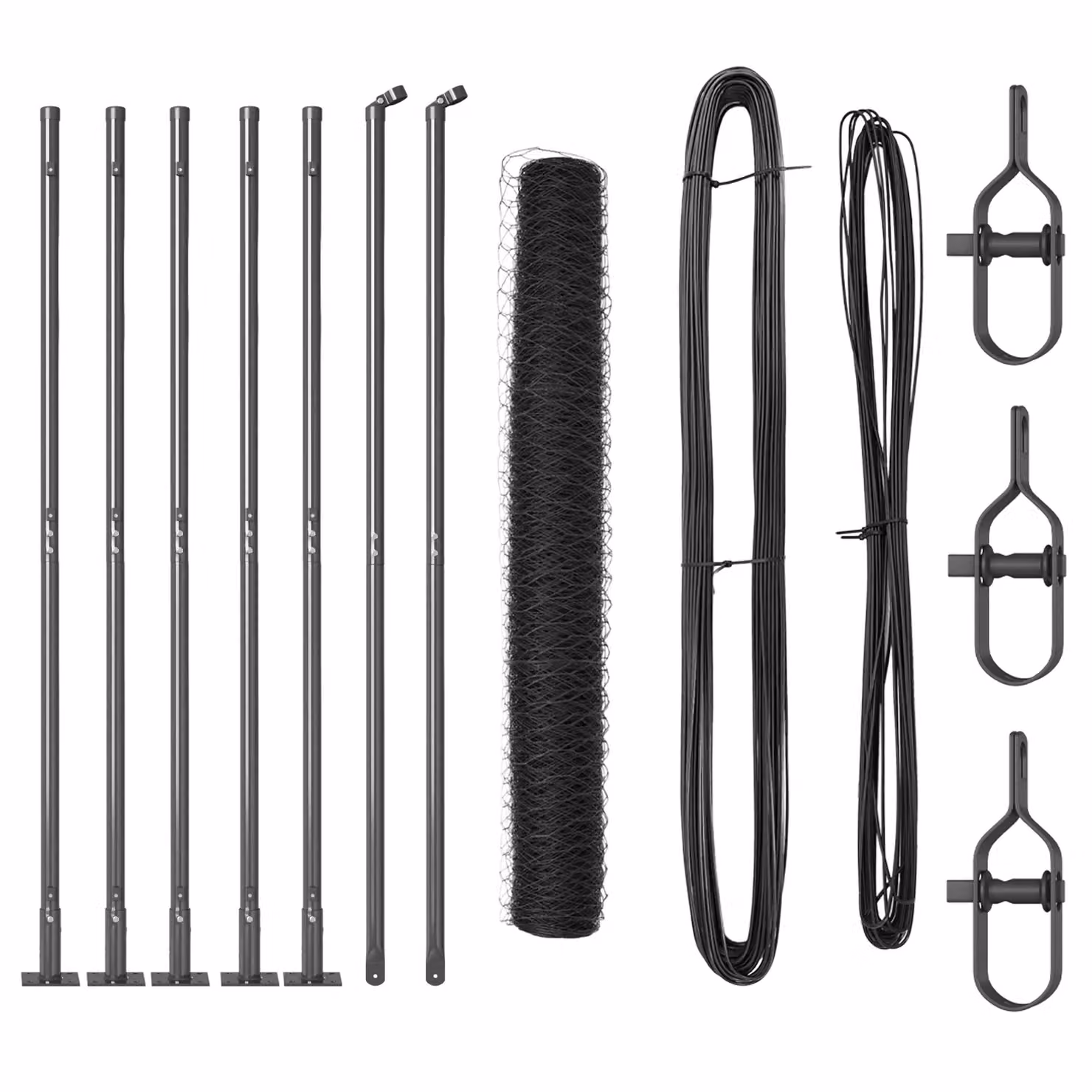 Berkfield Home Grey Steel Hexagon Fence, W/H: 2 x 1.2 m – 2