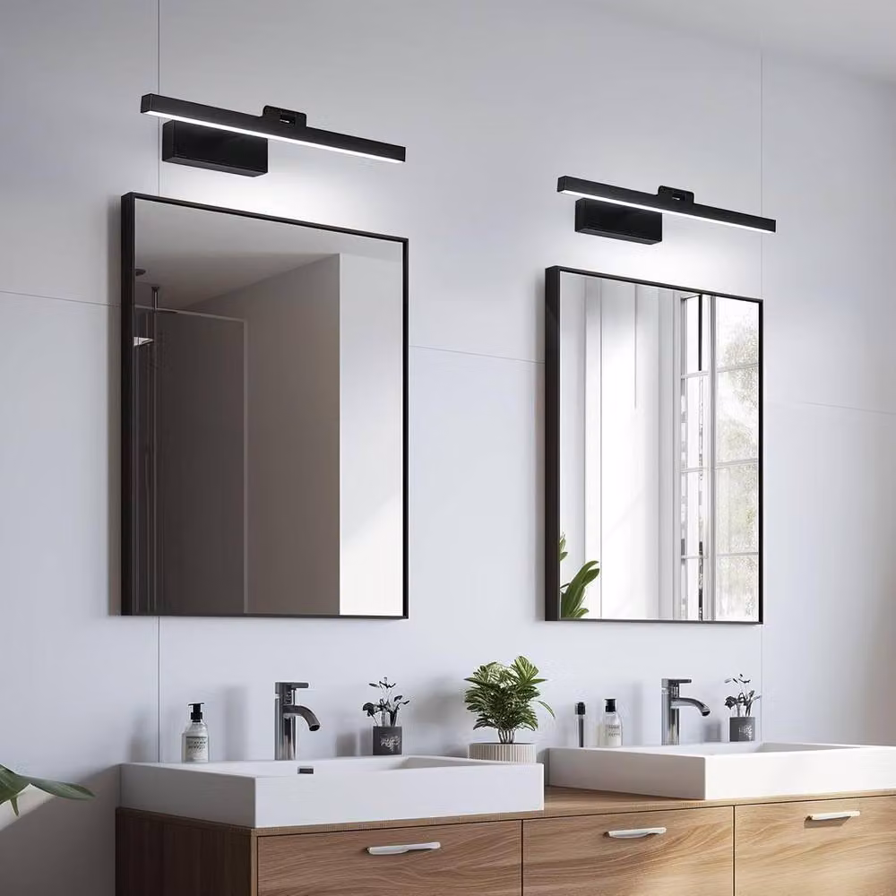 COMELY 9W Modern LED Vanity Wall Light in Black with 4500K Cool White Light – 2